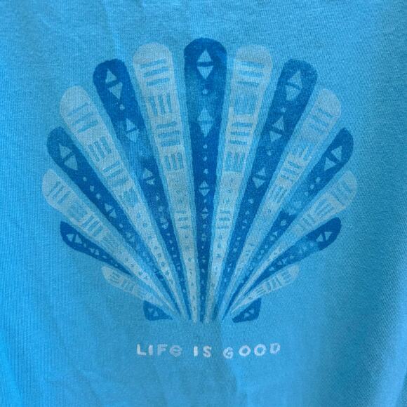 Life is Good. Seashell Sleeveless Crusher Tee XXL - Picture 5 of 5